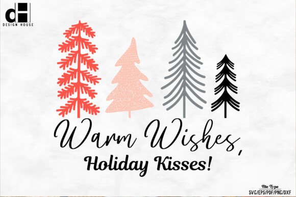 Download Hand Drawn Christmas Tree Warm Wish SVG - Christmas Collection