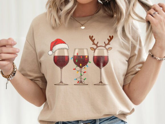 Download Womens Wine Christmas Santa Hat Xmas - Christmas Collection