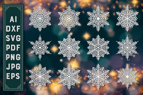 Download Christmas Ornaments Snowflake Bundle 99 - Christmas Collection