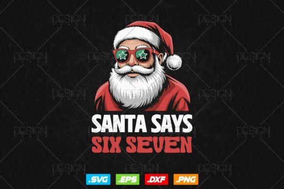 Download Santa Says Six Seven Christmas 67 Png - Christmas Collection