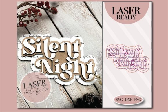 Download Silent Night, Christmas Sign Svg - Christmas Collection