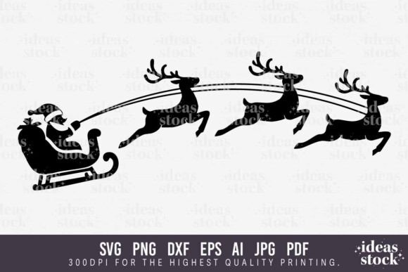 Download Santa Sleigh Svg. Christmas Svg. Cricut. - Christmas Collection