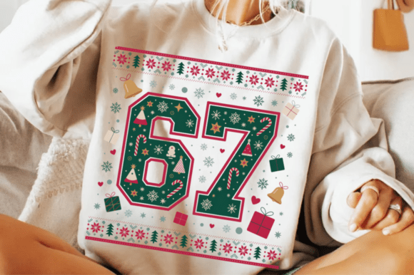 Download 67 Six Seven Christmas PNG,6 7 Santa PNG - Christmas Collection