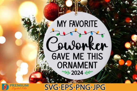 Download Coworker Christmas Gift SVG, Ornament - Christmas Collection