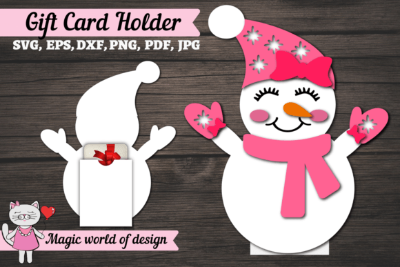 Download Christmas Snowman Gift Card Holder Svg, - Christmas Collection