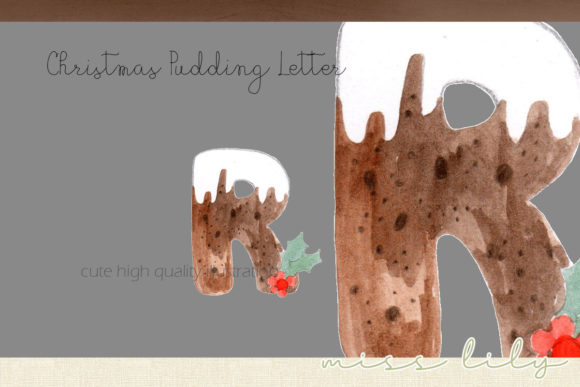 Download Christmas Pudding Letter R - Christmas Collection