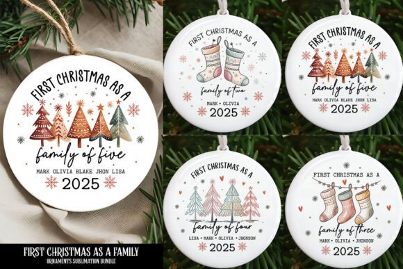 Download First Family Christmas Ornaments Bundle - Christmas Collection