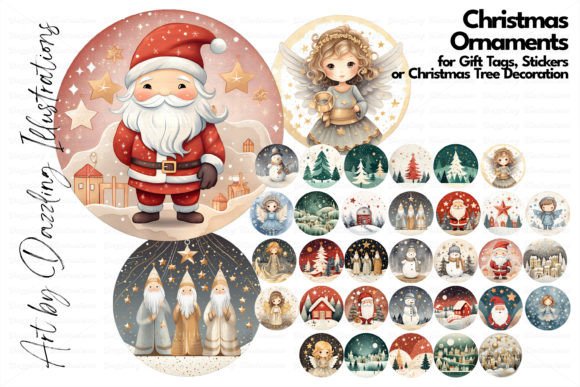 Download Nordic Watercolor Christmas Ornaments - Christmas Collection