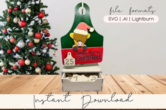 Download Highland Cow Christmas Countdown SVG Set - Christmas Collection
