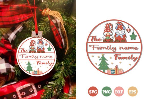 Download Family Christmas Ornaments SVG |Retro - Christmas Collection