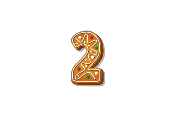 Download Alphabet Number 2 Christmas Cookies - Christmas Collection