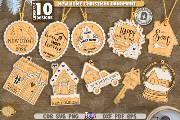 Download New Home Christmas Ornaments Bundle - Christmas Collection