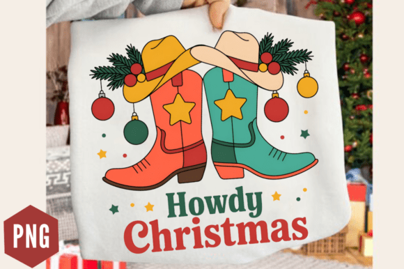 Download Cowboy Christmas Howdy PNG Design - Christmas Collection