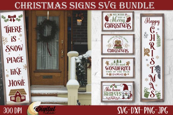 Download Christmas Sign Bundle SVG. Merry XMas - Christmas Collection