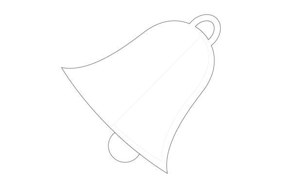 Download Christmas Outline Bell Svg Illustration - Christmas Collection