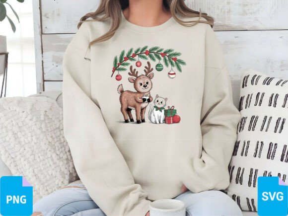 Download Christmas Animals T-Shirt SVG, PNG, EPS - Christmas Collection