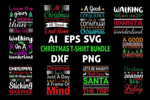 Download The Best Christmas T-shirt Bundle Design - Christmas Collection