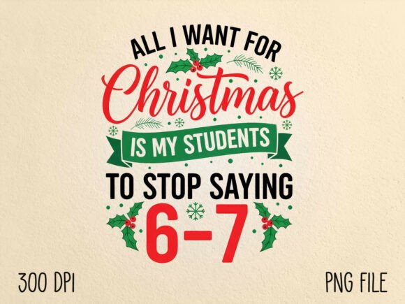 Download Teacher Christmas Six Seven Meme PNG - Christmas Collection