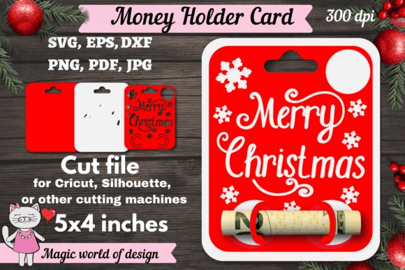 Download Christmas Money Holder Card SVG - Christmas Collection
