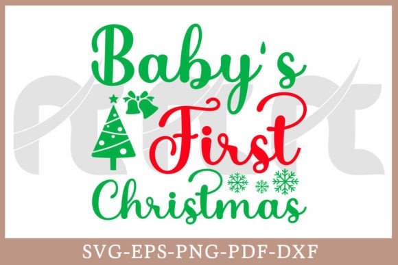 Download Baby's First Christmas Gift SVG Shirt - Christmas Collection
