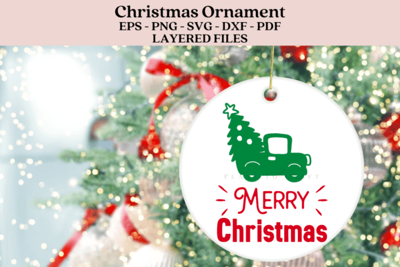 Download Merry Christmas Ornament SVG - Christmas Collection