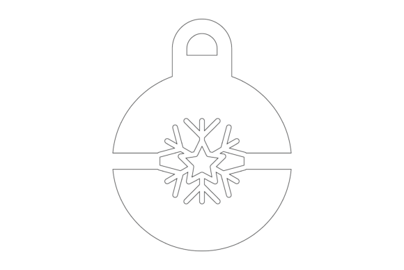 Download Christmas Outline Bulb Svg Illustration - Christmas Collection