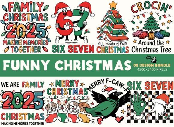 Download Funny Christmas 6 7 Quotes Bundle - Christmas Collection