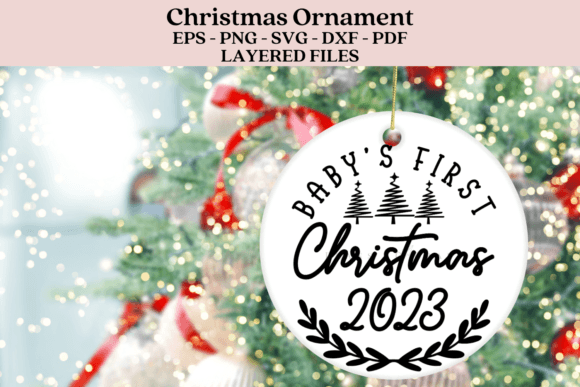 Download First Christmas Ornament SVG - Christmas Collection