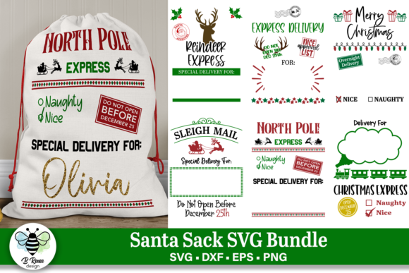 Download Santa Sack SVG Bundle | Christmas SVG - Christmas Collection