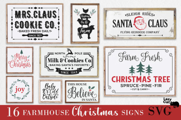 Download Farmhouse Christmas Sign Bundle - Christmas Collection