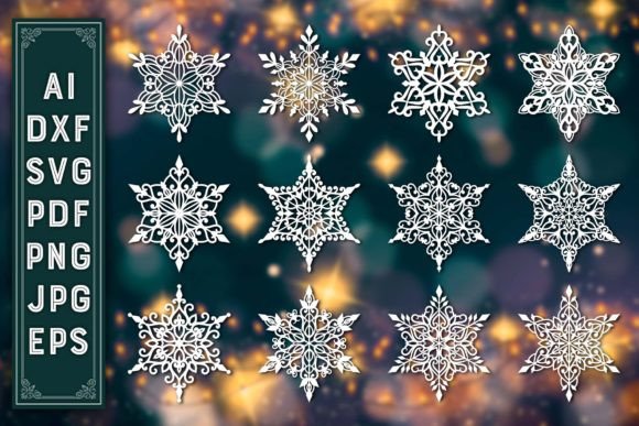 Download Christmas Ornaments Snowflake Bundle 102 - Christmas Collection