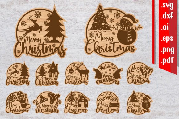 Download Christmas Sign Bundle | Christmas Laser - Christmas Collection