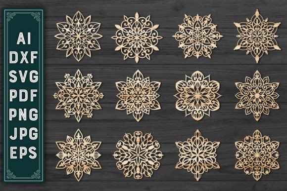 Download Christmas Ornaments Snowflake Bundle 104 - Christmas Collection
