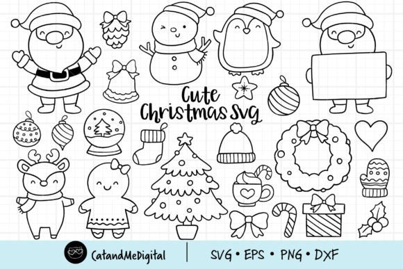 Download Cute Christmas Bundle Svg - Christmas Collection