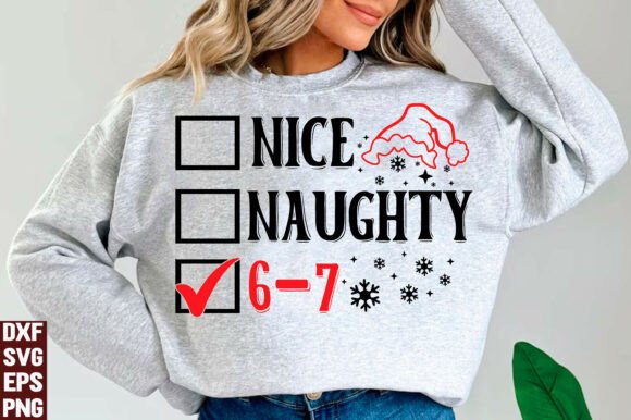 Download Nice Naughty 67 Svg, 6 7 Christmas PNG - Christmas Collection