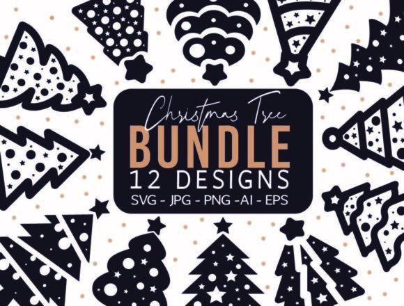 Download Hand Drawn Christmas Tree SVG Bundle - Christmas Collection