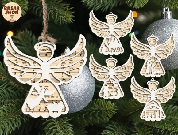 Download Angel Nativity Christmas Ornament SVG - Christmas Collection