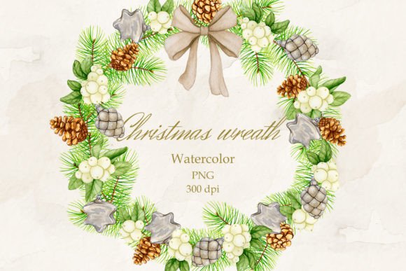 Download Christmas Wreath. Seamless Border. PNG - Christmas Collection
