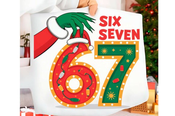 Download Funny Christmas Six Seven 67 Png T-shirt - Christmas Collection