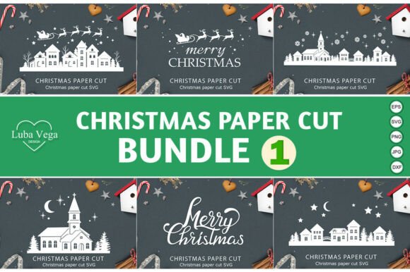 Download Bundle Christmas Window Decal SVG - Christmas Collection
