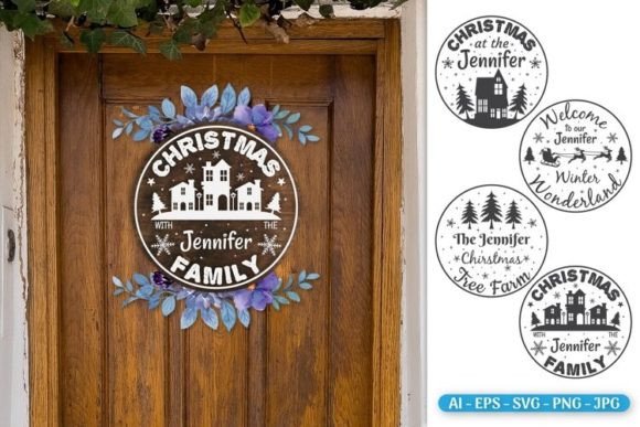 Download Christmas Monogram Svg Christmas Door - Christmas Collection