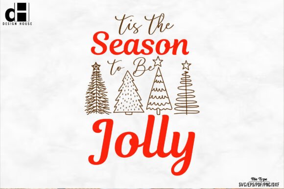 Download Hand Drawn Christmas Tree Jolly SVG PNG - Christmas Collection