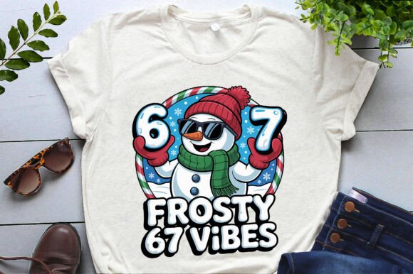 Download Frosty Vibes 67 Six Seven Christmas Png - Christmas Collection