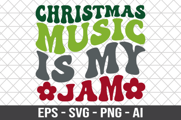 Download Christmas Music is My Jam Retro SVG - Christmas Collection