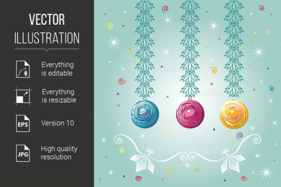 Download Three Christmas-tree Balls - Christmas Collection