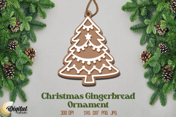Download Christmas Gingerbread Ornament Laser - Christmas Collection