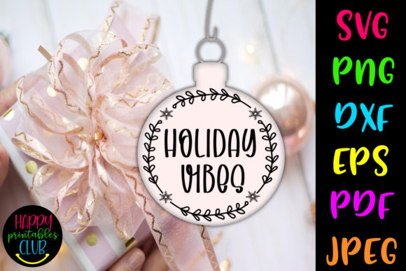 Download Christmas Round Ornaments SVG- Holidays - Christmas Collection