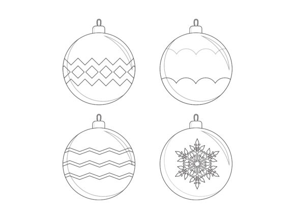 Download Christmas Tree Balls Outline Icon Vector - Christmas Collection