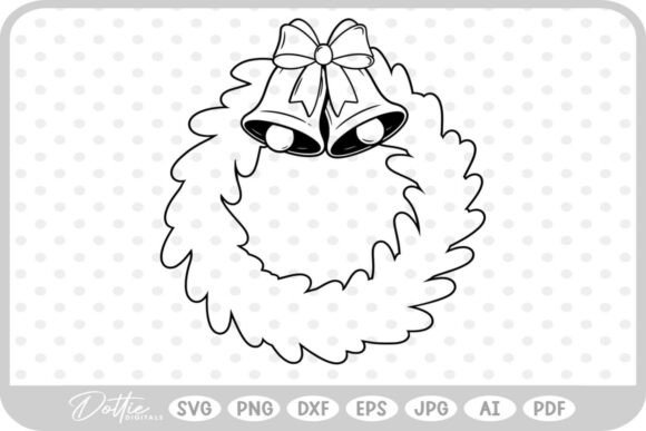 Download Festive Christmas Wreath SVG PNG DXF - Christmas Collection