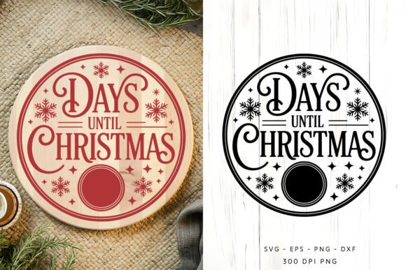 Download Christmas Round Sign SVG PNG - Christmas Collection